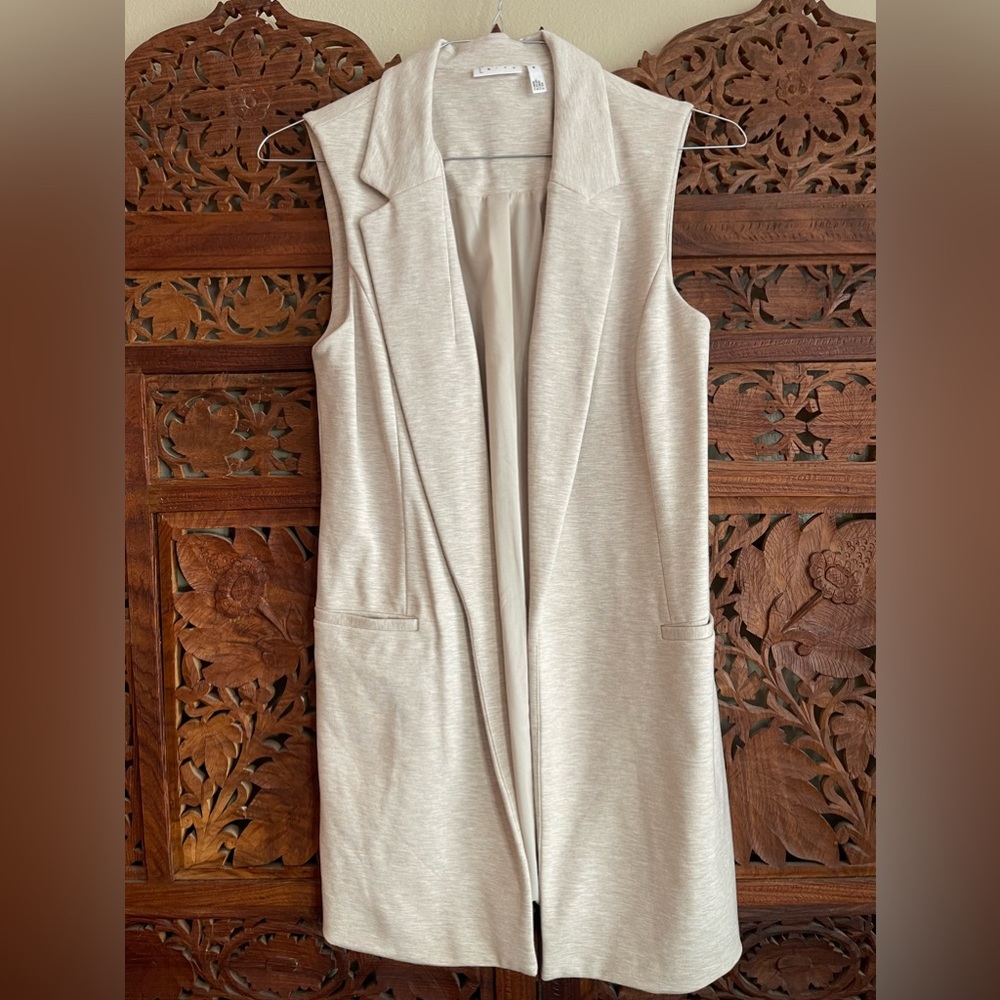 Leith Stretch Ponte Long Vest